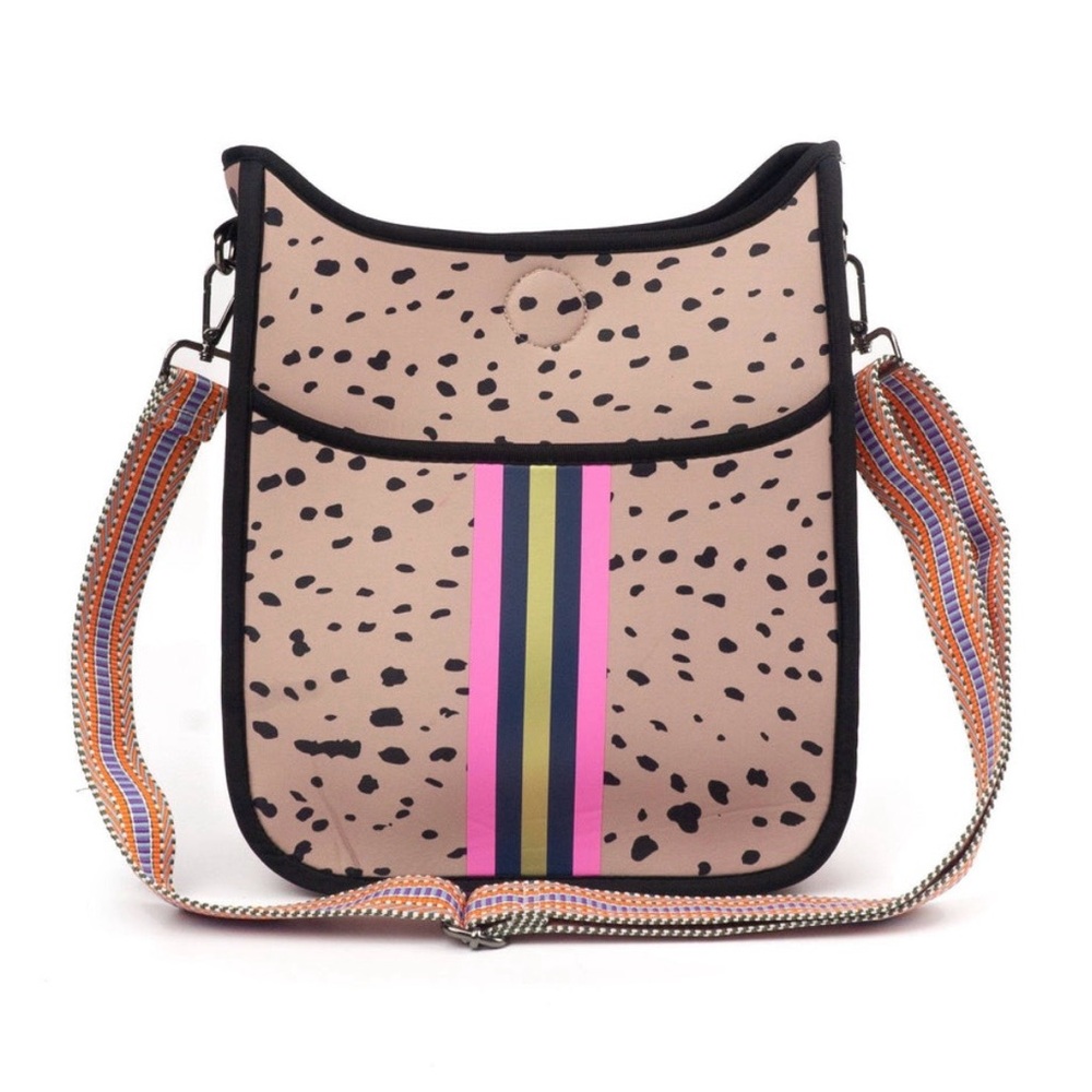 Stylish Pink and Black Speckled Bag